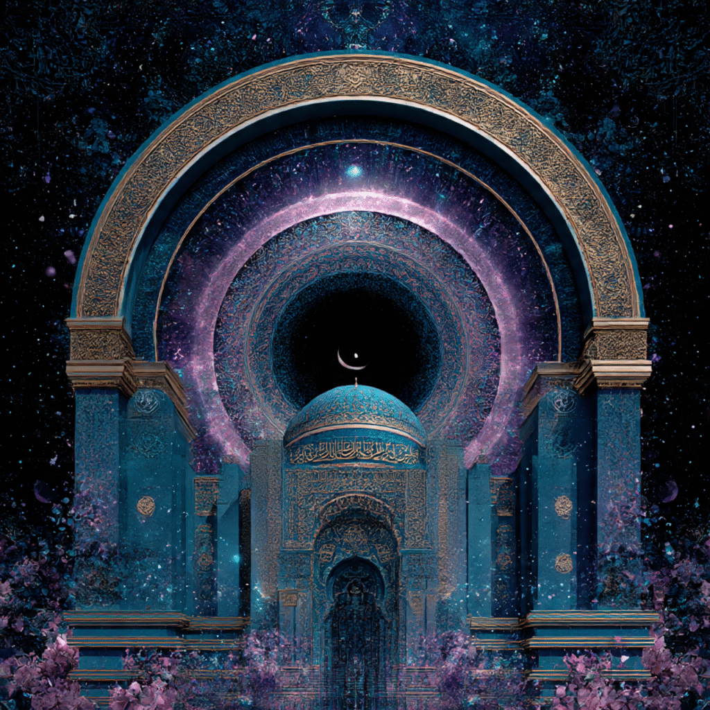 Home building with divine flow islamic type cosmic