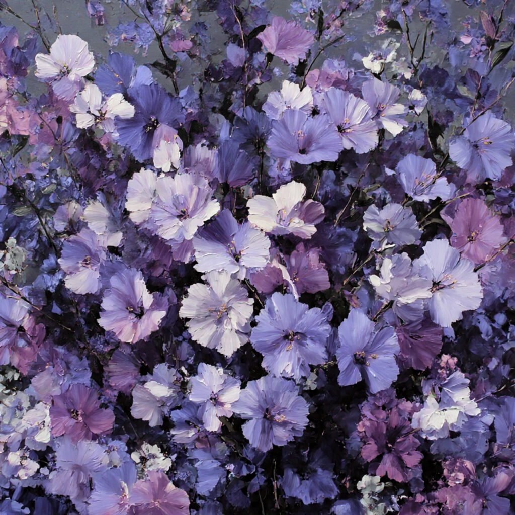 Projects heaven flowers blue colour