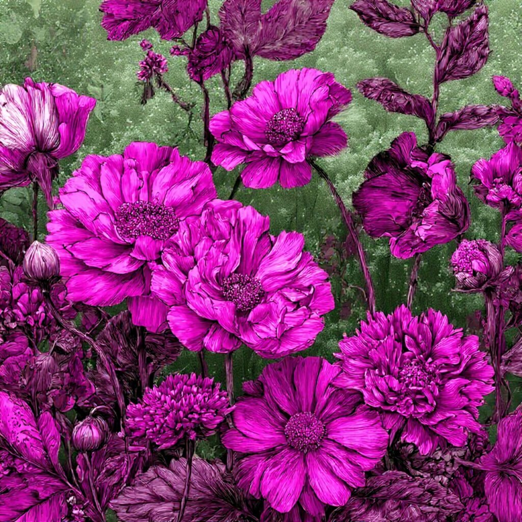 Projects heaven flowers deep pink colour